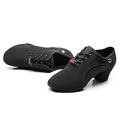 economico Scarpe da ballo allenamento-Per donna Scarpe per balli latini Liscio Fai pratica con le scarpe da ballo Line Dance Prestazioni Feste Da allenamento Con lacci Stringate Fondo a due punte Tacco spesso Con lacci intrecciali Nero