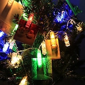 economico Striscie luci USB-elegante festa di ricevimento di nozze luci a led per foto a catena da 4 m con 40 clip per foto 40 led per decorazioni da parete per camera da letto del dormitorio decorazioni per matrimoni