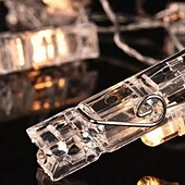 economico Striscie luci USB-elegante festa di ricevimento di nozze luci a led per foto a catena da 4 m con 40 clip per foto 40 led per decorazioni da parete per camera da letto del dormitorio decorazioni per matrimoni