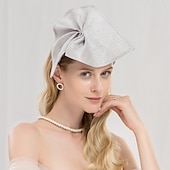 cheap Fascinators-100% Linen Kentucky Derby Hat / Headbands with Solid 1pc Special Occasion / Party / Evening Headpiece