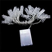 economico Striscie luci USB-elegante festa di ricevimento di nozze luci a led per foto a catena da 4 m con 40 clip per foto 40 led per decorazioni da parete per camera da letto del dormitorio decorazioni per matrimoni