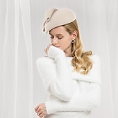 abordables Fascinateurs-100% Laine Kentucky Derby Hat / Coiffure avec Noeud 1pc Décontracté / Usage quotidien Casque