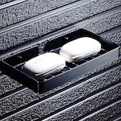 رخيصةأون الصبانات-أطباق الصابون&amp;amp; حوامل مجوفة من الستانلس ستيل الحديث 1 قطعة - حمام / حمام فندقي مفرد مثبت على الحائط / مستطيل