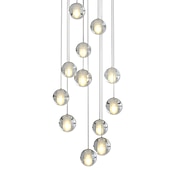 billiga Klusterdesign-40 cm ljuskrona metall klot taklampa led galvaniserad konstnärlig modern 90-240v