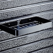 رخيصةأون الصبانات-أطباق الصابون&amp;amp; حوامل مجوفة من الستانلس ستيل الحديث 1 قطعة - حمام / حمام فندقي مفرد مثبت على الحائط / مستطيل