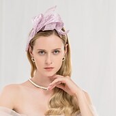 economico Fascinator-100% lino Cappello Kentucky Derby / Cerchietti con Colore Puro 1 pc Matrimonio / Festa / Serata Copricapo