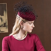 preiswerte Faszinationen-100% Wolle Kentucky Derby-Hut / Kopfbedeckung mit Schleife 1pc Normal / Freizeitskleidung Kopfschmuck