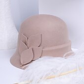 cheap Party Hats-Wool Hats with Pure Color 1pc Casual Headpiece