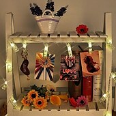 economico Striscie luci USB-elegante festa di ricevimento di nozze luci a led per foto a catena da 4 m con 40 clip per foto 40 led per decorazioni da parete per camera da letto del dormitorio decorazioni per matrimoni