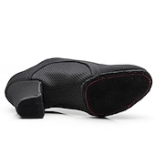 economico Scarpe da ballo allenamento-Per donna Scarpe per balli latini Liscio Fai pratica con le scarpe da ballo Line Dance Prestazioni Feste Da allenamento Con lacci Stringate Fondo a due punte Tacco spesso Con lacci intrecciali Nero