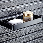 رخيصةأون الصبانات-أطباق الصابون&amp;amp; حوامل مجوفة من الستانلس ستيل الحديث 1 قطعة - حمام / حمام فندقي مفرد مثبت على الحائط / مستطيل