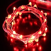 お買い得  電池式-3m防水ストリングライト、クリスマスフェスティバル用の30個のLEDバッテリー駆動のフェアリーライト&amp;amp;新年の贈り物
