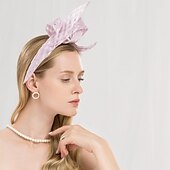 economico Fascinator-100% lino Cappello Kentucky Derby / Cerchietti con Colore Puro 1 pc Matrimonio / Festa / Serata Copricapo