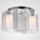 levne Zapuštěné držáky a částečně zapuštěné držáky-1-light 35 (14 ") mini styl zapuštěná světla kovová tkanina chrom moderní moderní 110v / 110-120v / 220-240v / e26 / e27