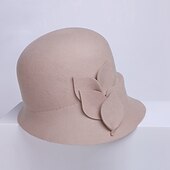 cheap Party Hats-Wool Hats with Pure Color 1pc Casual Headpiece