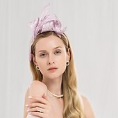 economico Fascinator-100% lino Cappello Kentucky Derby / Cerchietti con Colore Puro 1 pc Matrimonio / Festa / Serata Copricapo
