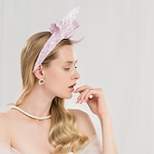 economico Fascinator-100% lino Cappello Kentucky Derby / Cerchietti con Colore Puro 1 pc Matrimonio / Festa / Serata Copricapo