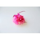 preiswerte Fascinator-Fascinators Kopfbedeckung Feder Netz Hochzeit Teeparty Pferderennen Damen Tag Cocktail Vintage Stil Elegant mit floralen Kopfschmuck Kopfbedeckung um zu beeindrucken Rennrenntag Kleid