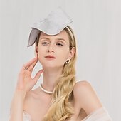 cheap Fascinators-100% Linen Kentucky Derby Hat / Headbands with Solid 1pc Special Occasion / Party / Evening Headpiece