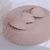 Χαμηλού Κόστους Καπέλα Γιορτής-100% Μαλλί Καπέλο Ντέρμπι / Καπέλα με Φιόγκος 1 τεμ Causal / Καθημερινά Ρούχα Ακουστικό