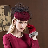 preiswerte Faszinationen-100% Wolle Kentucky Derby-Hut / Kopfbedeckung mit Schleife 1pc Normal / Freizeitskleidung Kopfschmuck