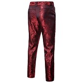 cheap Chinos-Men&#039;s Trousers Chinos Jogger Pants Geometric Full Length Party Daily Casual Formal Black Wine Micro-elastic