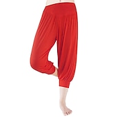 cheap Wide Leg &amp; High Waisted-Women&#039;s Harem Pants Quick Dry Lightweight High Waist Yoga Zumba Fitness Gym Workout Bloomers Capri Pants Fashion White Black Green Modal Plus Size Sports Activewear High Elasticity Loose / Royal Blue