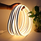 Χαμηλού Κόστους Neon LED Φώτα-BRELONG® 5m Ευέλικτες LED Φωτολωρίδες 600 LEDs 1pc Θερμό Λευκό Άσπρο Κόκκινο Αδιάβροχη Πάρτι Διακοσμητικό 220-240 V