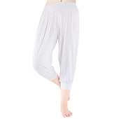 cheap Wide Leg &amp; High Waisted-Women&#039;s Harem Pants Quick Dry Lightweight High Waist Yoga Zumba Fitness Gym Workout Bloomers Capri Pants Fashion White Black Green Modal Plus Size Sports Activewear High Elasticity Loose / Royal Blue
