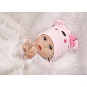 cheap Dolls-NPKCOLLECTION 22 inch Reborn Doll Baby &amp; Toddler Toy Baby Girl Reborn Baby Doll Newborn lifelike Lovely Parent-Child Interaction Hand Applied Eyelashes with Clothes and Acc for Girls Christmas Gift