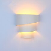 Недорогие Настенные светильники с незаметным креплением-Современный современный Гостиная Металл настенный светильник 110-120Вольт 220-240Вольт