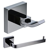 billige Tilbehørssett til badet-Tilbehørssett til badeværelset Moderne Messing 2pcs - Hotell bad Toalettrullholder / Robe Hook