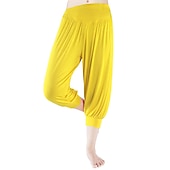 cheap Wide Leg &amp; High Waisted-Women&#039;s Harem Pants Quick Dry Lightweight High Waist Yoga Zumba Fitness Gym Workout Bloomers Capri Pants Fashion White Black Green Modal Plus Size Sports Activewear High Elasticity Loose / Royal Blue