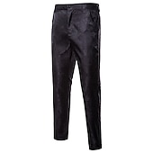 cheap Chinos-Men&#039;s Trousers Chinos Jogger Pants Geometric Full Length Party Daily Casual Formal Black Wine Micro-elastic
