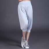 cheap Wide Leg &amp; High Waisted-Women&#039;s Harem Pants Quick Dry Lightweight High Waist Yoga Zumba Fitness Gym Workout Bloomers Capri Pants Fashion White Black Green Modal Plus Size Sports Activewear High Elasticity Loose / Royal Blue
