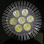 economico Lampadine-zdm e26 / e27 7w 650-750lm par30 faretto led 7 perline led ad alta potenza led bianco / bianco caldo 85-265 v alta conducibilità termica in alluminio