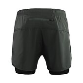 cheap Mens Active Shorts-Arsuxeo Men&#039;s Running Shorts Gym Shorts Yoga Shorts Drawstring 2 in 1 Split Zipper Pocket Base Layer Outdoor Athletic Summer Spandex Quick Dry Lightweight Reflective Strips Yoga Gym Workout Marathon