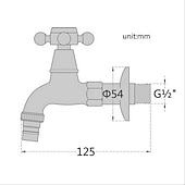 economico Da muro-rubinetto esterno, rubinetto per interni/esterni monocomando in stile industriale, installazione a parete nera beccuccio standard a un foro,/rubinetto per lavabo da bagno in ottone stile vintage con
