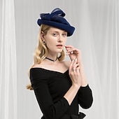 olcso Buli kalapok-100% Gyapjú Kentucky Derby Hat / Fejfedők val vel Csokor 1db Hétköznapi / Hétköznapi viselet Sisak