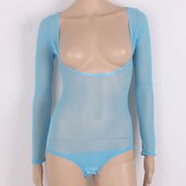 abordables Tenues de danse du ventre-Danse du ventre Collant / Combinaison Ruché Femme Entraînement Utilisation Manches Longues Tulle