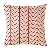 baratos estilo boho-Capa de travesseiro de 4 peças, quadrado rústico geométrico tradicional clássico sofá doméstico almofada decorativa de linho falso para poltrona sofá-cama