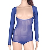 abordables Tenues de danse du ventre-Danse du ventre Collant / Combinaison Ruché Femme Entraînement Utilisation Manches Longues Tulle