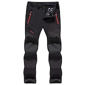 abordables Fondos-Hombre Pantalones para senderismo Pantalones con forro polar Pantalones de protección Invierno Al aire libre Mantiene abrigado Resistente al Viento Forro Polar Resistente a la lluvia Pantalones