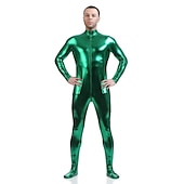 cheap Glossy-Shiny Zentai Suits Cosplay Costume Skin Suit Carnival Costume Full Body Suit Men&#039;s Women&#039;s Sex Sexy Costume Solid Colored Spandex Latex Costume for Halloween Adults&#039;