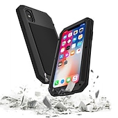 Χαμηλού Κόστους iPhone Θήκες-Θήκη Υψηλής Αντοχής Αντιχτυπητική Μεταλλική για iPhone με Θωρακισμένο Γυαλί για iPhone 15 Pro Max Plus 14 13 12 11 Pro Max Mini X XR XS Max 8 7 Plus – Πλήρης Σώματος Ράγιστη Προστατευτική Θέση