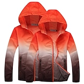cheap Outdoor Jackets-Men&#039;s Women&#039;s Hiking Jacket Hiking Skin Jacket Hiking Windbreaker Summer Outdoor Waterproof UV Sun Protection Sunscreen Windproof Hoodie Ultraviolet Resistant Jacket Raincoat Camping / Hiking Fishing
