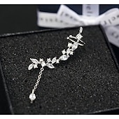 economico Orecchini-Per donna Zircone cubico Polsini Arrampicatori dell&#039;orecchio Di tendenza Argento placcato Orecchini Gioielli Argento Per Feste Matrimonio 1 pc
