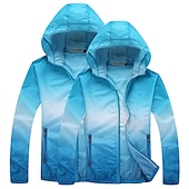 cheap Outdoor Jackets-Men&#039;s Women&#039;s Hiking Jacket Hiking Skin Jacket Hiking Windbreaker Summer Outdoor Waterproof UV Sun Protection Sunscreen Windproof Hoodie Ultraviolet Resistant Jacket Raincoat Camping / Hiking Fishing