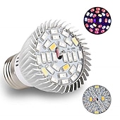 ieftine Spoturi LED-4 buc. bec cu led cu spectru complet e26 e27 gu10 e14 28 led-uri pentru plante hidroponice pentru seră plante organice de interior ac85-265v