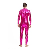 levne Lesklé kostýmy-Zentai obleky Cosplay kostým Bodýčko Karnevalový kostým Oblek na celé tělo Pánské Pohlaví Sexy kostým Jednobarevné Spandex Latex Kostým pro Vánoce předvečer Všech svatých Karneval Dospělé